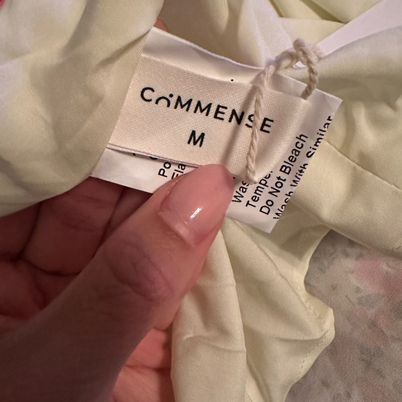 NWT Commense Floral Print Trim Cami Midi Dress - Picture 14 of 14